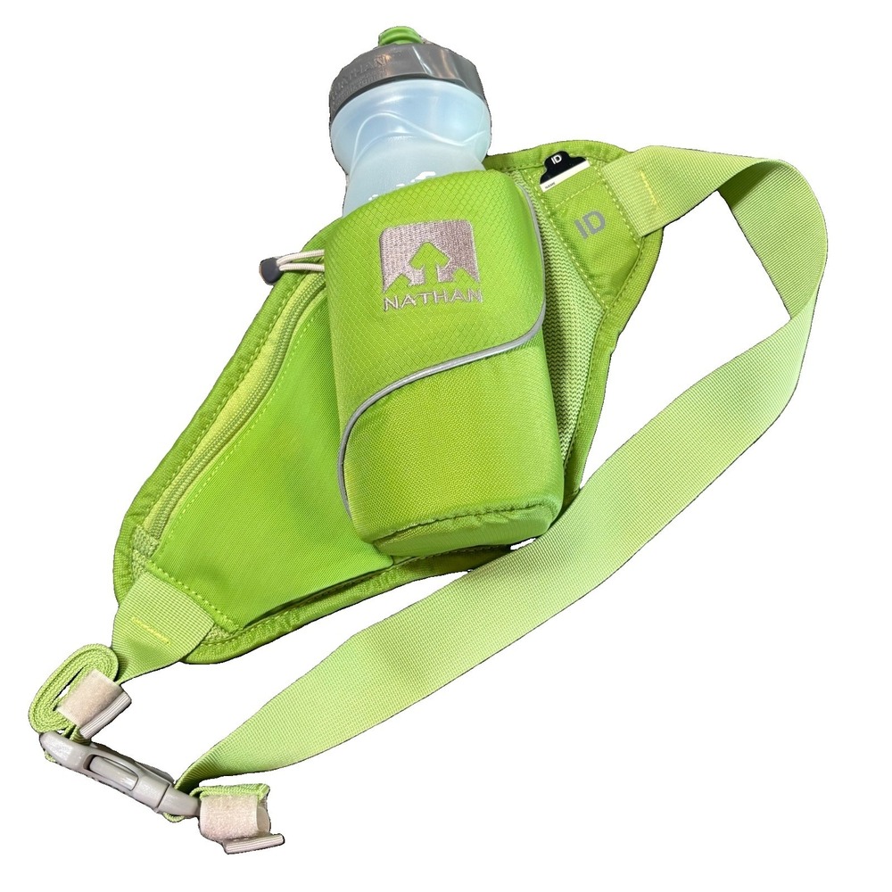 Nathan Triangle Running Pack Waist Adjustable Black Belt Bottle